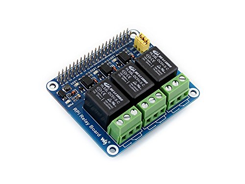 waveshare Raspberry Pi Expansion Board Power Relay Module for Raspberry Pi A+/B+/2B/3B/3B+ to Control High Voltage/high Current