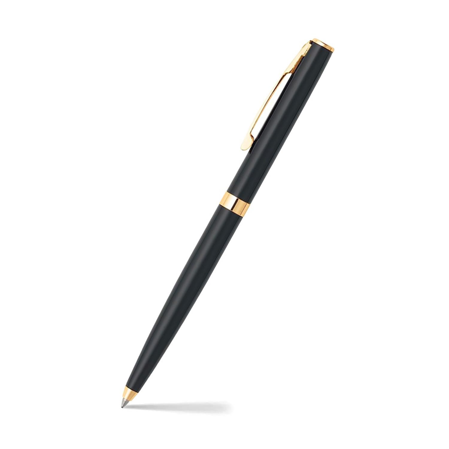 Sheaffer Sagaris Gold Tone Trim Ballpoint Pen - Gloss Black
