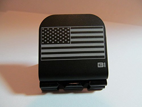 American Flag Laser Etched Hat Clip Black