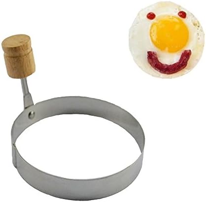 Fried Egg Shaper Cookie Sandwich Mold Omelet Cookware Egg Ring Pancake Cooking Mould (Circle)