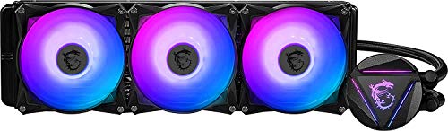 MSI MAG CORELIQUID 360R CPU AIO Cooler ' 360mm Radiator, 3x 120mm ARGB PWM Fan, Adjustable ARGB MSI Dragon CPU Mount, Compatible with Intel and AMD Platforms 360mm