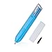 Reliatronic All-in-One Electric Eraser with Manual Pencil Sharpener, Auto Erasers with 20 Eraser Refills and 1 Eraser Brush, Blue