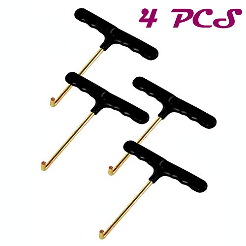Agreatca 4 PCS Trampoline Spring Pull Tool,Pull Tool T-Hook,Adjustment T-Hook,T-Hook Spring Pull Kit
