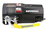 Superwinch 1450200 S5000, 12 VDC winch, 5,000lb/2268 kg single line pull with roller fairlead & 30' remote