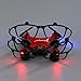 Virhuck GB202 Mini Drone 2.4GHz 4CH 6-AXIS GYRO Multicolor LED, Little Nano RTF Quadcopter with 3D Flips, Red