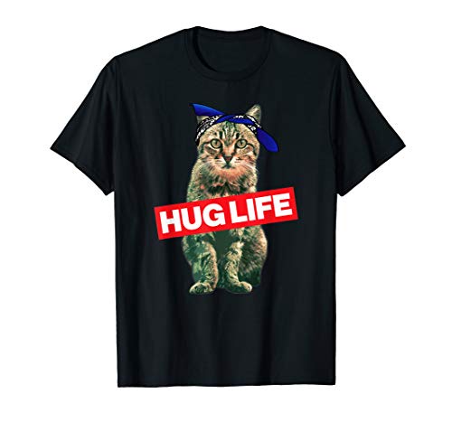 'Hug Life Kitty Cat Thug Gangsta' Kitty Cat Shirt T-Shirt