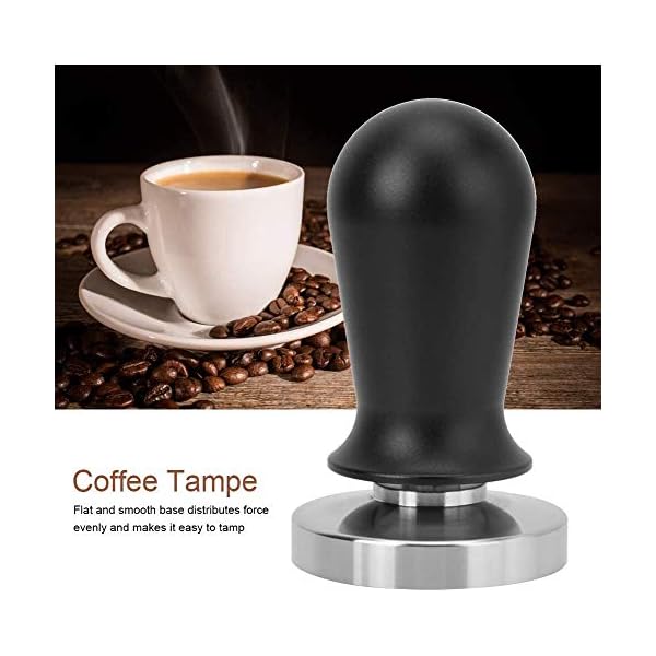 Wifehelper Kalibrierte Espresso-Tamper Kaffeepulverpresse Barista, Schwarze Edelstahlkassette Mit Tamper Presswerkzeug… – Bild 3