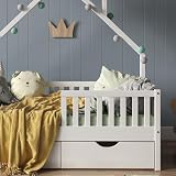 VitaliSpa Noemi House Bed White 70x140 cm with 2 Drawers for Kids view 5
