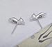 S.Leaf Cat Stud Earrings Sterling Silver for Women