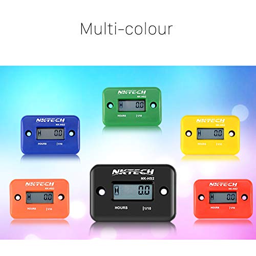 BLACK Inductive Waterproof Hour Meter Marine ATV Motorcycle Dirt Bike Sk Engine - Foto 3