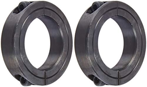 Climax Part 2C-150, Mild Steel, Black Oxide Plating, Clamping Collar, 1 1/2 inch bore, 2 3/8 inch OD, 9/16 inch Width, 1/4-28 x 3/4" Clamp Screw (Тwo Рack)