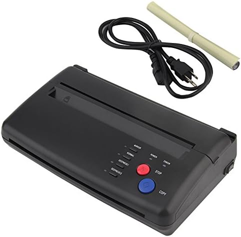 Blackpoolfa Upgrade Tattoo Transfer Copier Thermal Tattoo Transfer Machine Tattoo Kit, Professional I305 Tattoo Transfer Machine for Temporary and Permanent Tattoos (Black)