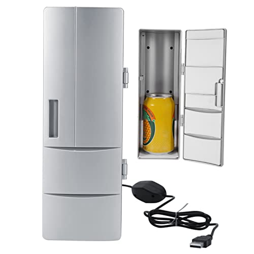 Zerodis Mini Frigorifero USB,Frigorifero Portatile Bevande in Scatola e Refrigeratori per Birra Usato per Viaggi, Auto, Ufficio, Dormitorio, Campeggio