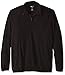 Haggar Men's Big-Tall Twill Knit Quarter Zip Sweater