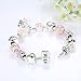 Presentski Lucky Charm Bracelet, Love and Clover Silver Plated Lucky Dog Charm Bracelet For Daughter Gift (7 inch)