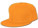 Plain Fitted Flat Bill Hat, (Solid and Neon Colors Available)