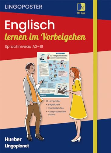 Lingoposter: Englisch lernen im Vorbeigehen: 10 Lernposter / Paket: Sprachposter + Vokabelkarten + Begleitheft + App (Lingoplanet)