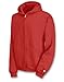 Duofold Boys' Big Powerblend Eco Fleece Full Zip Hoodie, Scarlet, XL