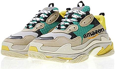 Sports Shoes Sneakers Triple S Sneakers Beige Green Yellow Shoes de Gymnastique Men's Women's