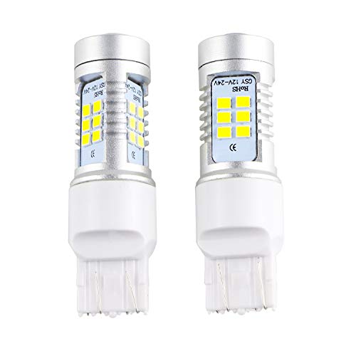 Dantoo 2 pcs 7443 7444 7441 7440 LED Bulb Extremely Bright Reverse Light Bulbs 6000K Xenon 21 SMD White Backup Reverse LED Light Lamp - Thumbnail 2