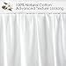 TILLYOU Crib Bed Skirt Dust Ruffle Off White, 100% Natural Cotton, Nursery Crib Bedding Accessory Toddler Bedskirt for Baby Boys Girls, 14