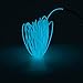 Lerway 3M/ 9.84FT Rope Neon Flexible Light Strip EL Wire Cable DIY Multicolor Cosplay Party Decoration (Light Blue)