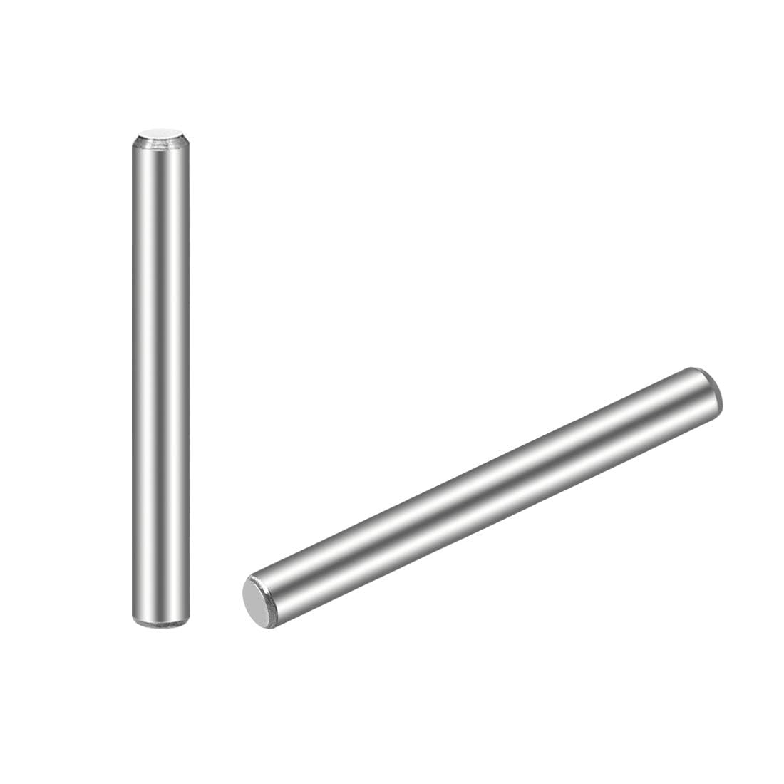 TOP-VIGOR 30Pcs 3mm x 30mm Dowel Pins Shelf Support Pegs, 304 Stainless Steel Cylindrical Shelf Support Pin Fasten Elements Silver Tone
