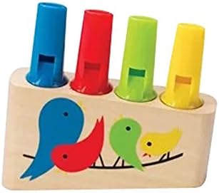 Children Wooden Whistle Rainbow Flute