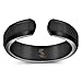 Elegant Titanium Magnetic Therapy Ring Pain Relief for Arthritis and Carpal Tunnel