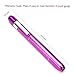 Zitrades Nurse Penlight Reusable Medical LED Pen Light White Purple Color for Nurses Doctors with Pupil Gauge Free Battery