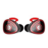 True Wireless Stereo Headphones,Lesoom Mini Invisible Truly Wireless Bluetooth V4.1 Surround Sound Earbuds Earphones Noise Cancelling InEar Headset With Microphone For iPhone Samsung Android IOS (Red)