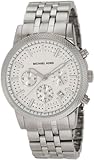 Michael Kors Men’s MK8072 Silver Knurl Chronograph Watch, Watch Central