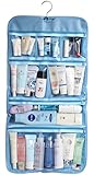 WODISON Foldable Clear Hanging Travel Toiletry Bag Cosmetic Organizer Storage