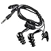 Water Sport Waterproof In-Ear Earbud Stereo Headphones for iPod/iPhone/MP3 Player Black