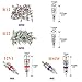 GVDOR Car Air Conditioner Valve Core HV A/C Schrader Vale Cores Accessories 102Pcs for R12 R134a Refrigeration Tire Valve Stem with Dual-Head Installer Dismantling Remover Tool Kits Replacement