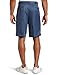 Haggar mens Cool 18 Pleat Front Expandable Waist Casual Shorts, Cadet Blue, 38 US