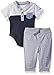 Calvin Klein Baby Boys 2 Pieces Bodysuit Pant Set, Navy, 18M