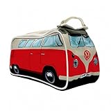 VW Volkswagen T1 Camper Van Toiletry Wash Bag - Red - Multiple Color Options Available