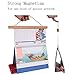Ywlake Magnetic Poster Hanger, 20x28 20 x 30 20x24 Poster Frame Wood Wooden Magnet Print Posters Dowel Scroll Hanger Hangers Hanging Kit for Walls Map Canvas Artwork (Teak Wood,20