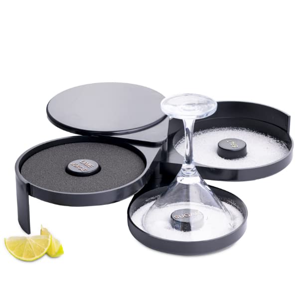 bar@drinkstuff Glass Rimmer for Adding Salt to Margarita Glasses