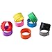 NUOLUX 18 Pcs Rainbow Silicone Slap Soft Bracelets for Kids Boys Girls Party Favors (Random Color)