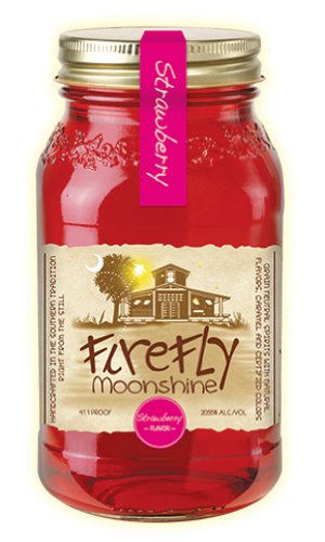 Firefly Moonshine Strawberry Corn Whiskey 20,55% 0,75l Set inkl. Rednek Moonshine Glas