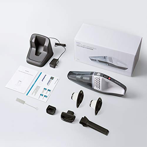 NOVETE Handheld Vacuum Cordless 7kPa Powerful Suction Rechargeable Hand Vac, Removable Battery Up to 30 Minutes of Use, Portable & Lightweight, for Home Car Pet Hair Cleaning