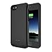 iPhone 5S/5/SE Battery Case, SNSOU iPhone 5 Charger Case 4000mAh Extended Battery Charger Case Backup Protective Charger Cover for iPhone SE/5/5S Portable Power Charging Case-Black [Not fit 5C Model]