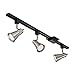 Lithonia Lighting LTKBRSD BR20 LED 27K BN M4, Brushed Nickel 3-Light Lamp Shade Track Kit, 24W, 1500 Lumen