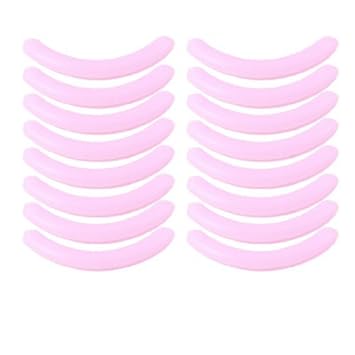 Estera del amortiguador de goma reemplazable eDealMax Flexible Pad Para rizador de pestañas 16 piezas Rosa