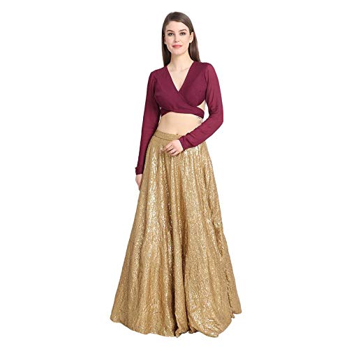 sequin blouse lehenga