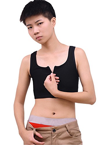 LesBinders Women Lesbian Tomboy Breast Chest Binder Front Locking Zipper Closure