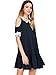 Romwe Women's Casual Lace Applique Cold Shoulder Keyhole Back Ruffle Hem Tee Top Dress