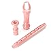 KINGSO 8-Hole Soprano Descant Recorder With Cleaning Rod + Case Bag Music Instrument Pink